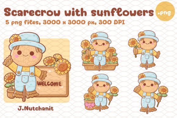Download Scarecrow with Sunflowers, Scarecrow Png - Scarecrow png Collection