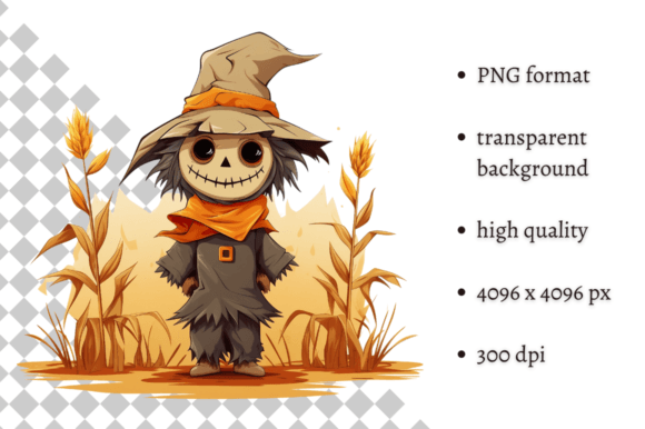 Download Cute Halloween Scarecrow PNG Clipart - Scarecrow png Collection
