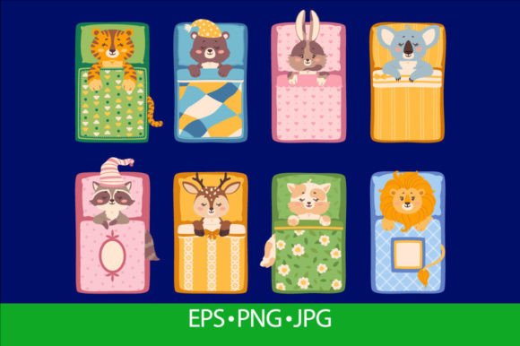 Download Cute Baby Animals Sleeping in Bed, Sleep - Premium Resources